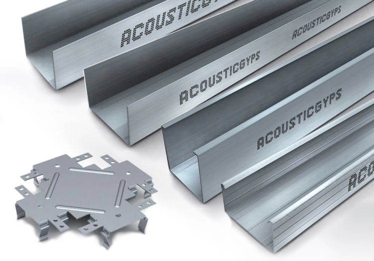 Профиль стоечный АкустикГипс (AcousticGyps) ПС усиленный, 100х50мм, 3м